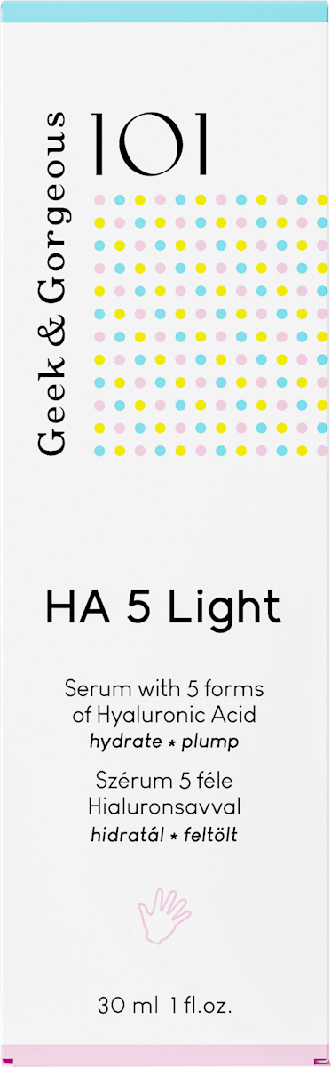 Geek&Gorgeous Face Serum 101 HA 5 Light, 30 ml