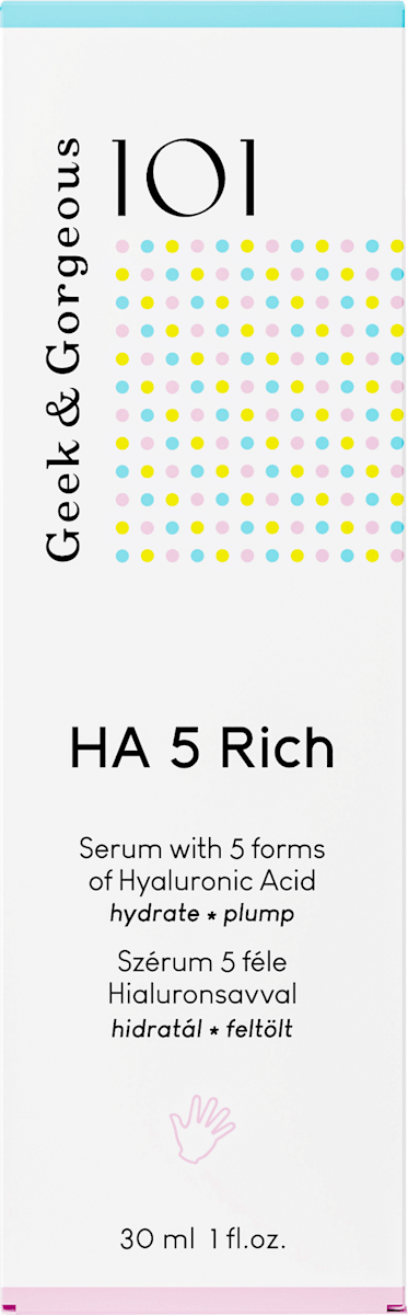 Geek&Gorgeous Face Serum 101 HA 5 Rich, 30 ml