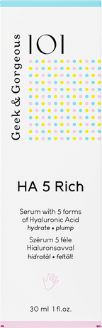 Geek&Gorgeous Face Serum 101 HA 5 Rich, 30 ml