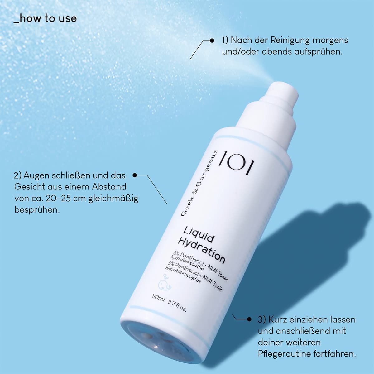 Geek&Gorgeous Toner 101 Liquid Hydration, 110 ml