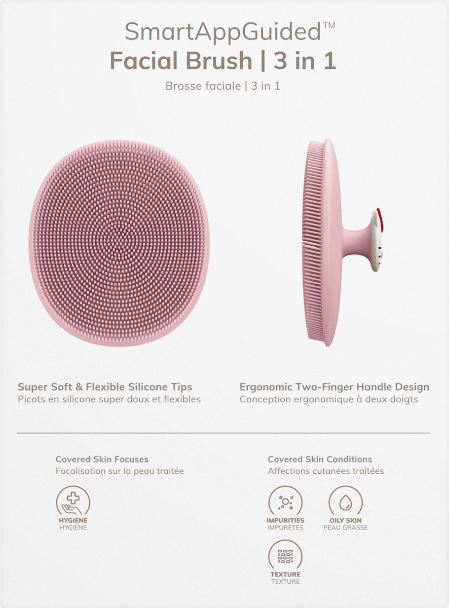 GESKE Facial Brush 3 in 1 Hello Kitty Pink, 1 pc