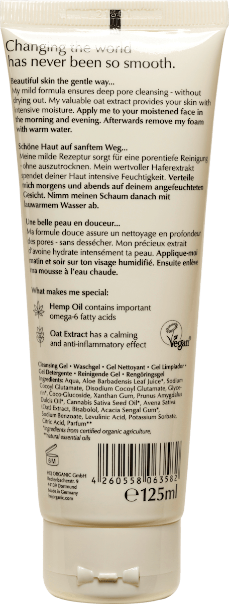 hej ORGANIC Sensitive Cleansing Gel 125 ml