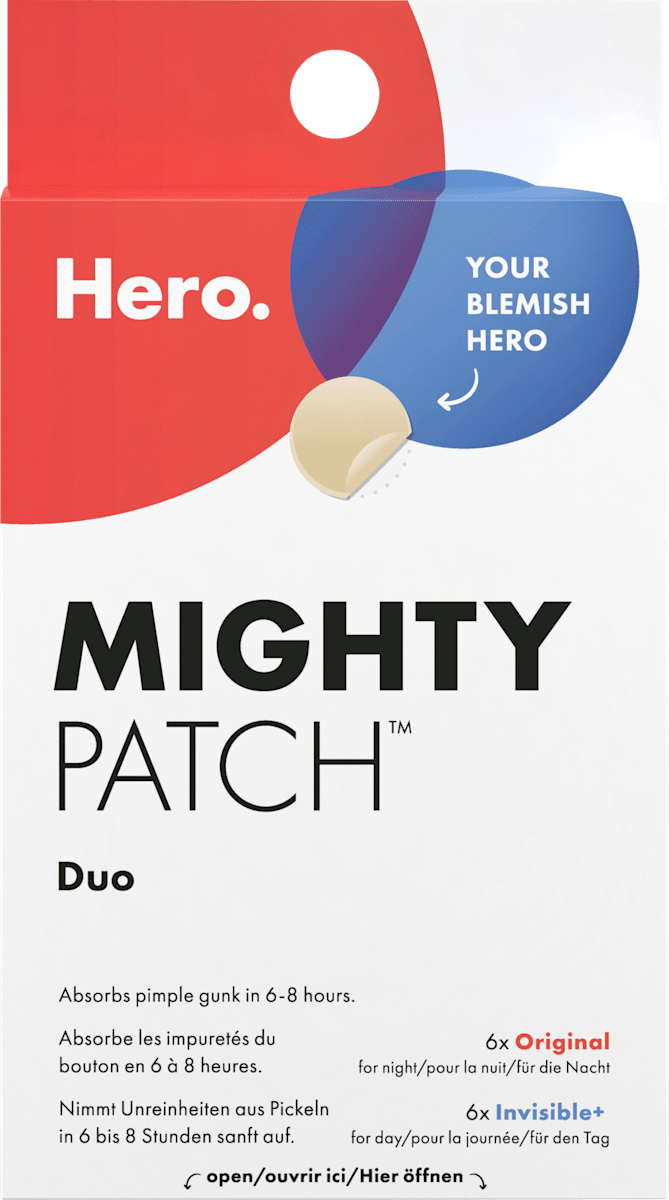Hero. Anti-Pimple Patches Mighty Patch Duo, 12 pcs