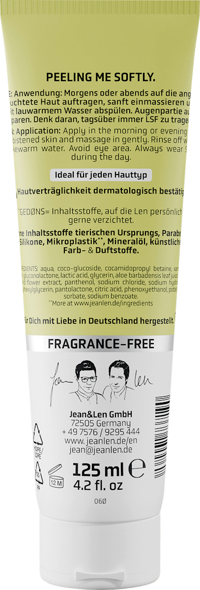 Jean&Len Cleanser Gel Peeling 125 ml