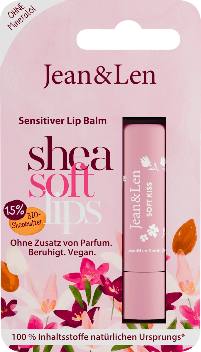 Jean&Len Almond Sensitive Lip Care, 4.8 g