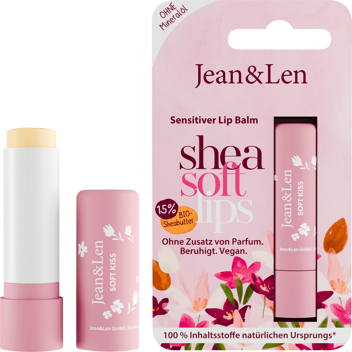 Jean&Len Almond Sensitive Lip Care, 4.8 g