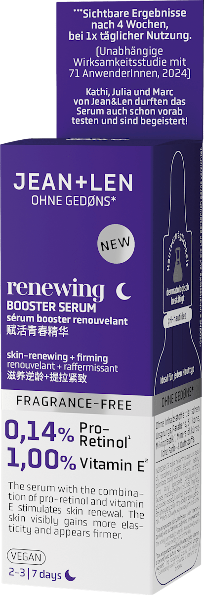 Jean&Len Serum Renewing Booster, 30 ml