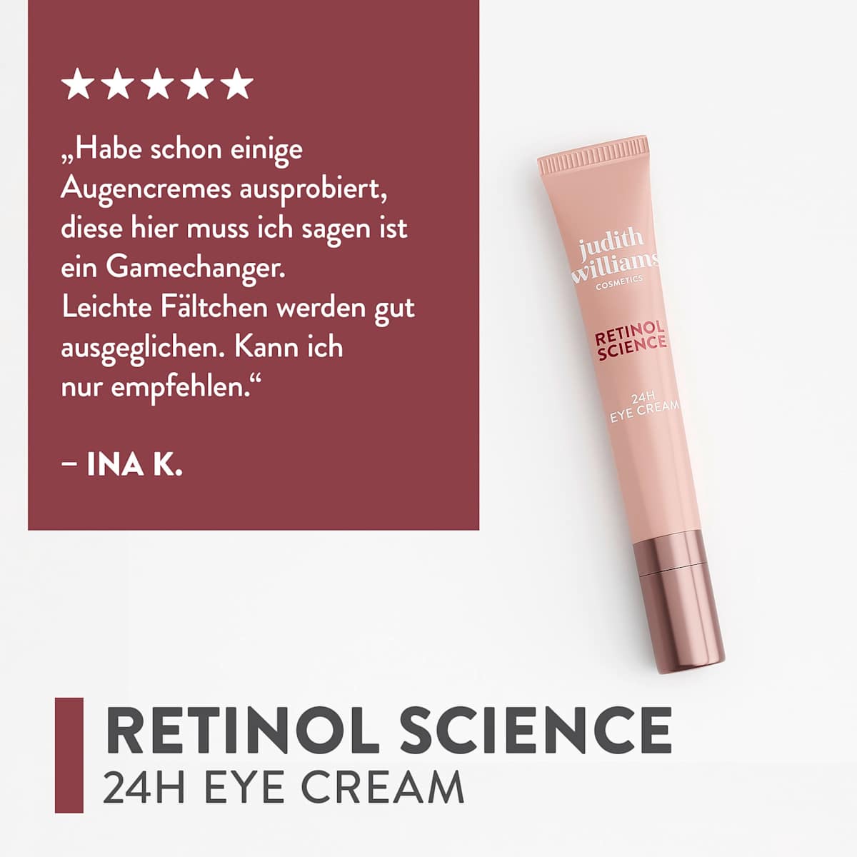 Judith Williams Cosmetics Eye Cream Retinol Science, 15 ml