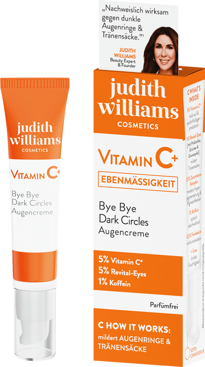 judith williams COSMETICS Eye Cream Vitamin C+ Bye Bye Dark Circles, 15 ml