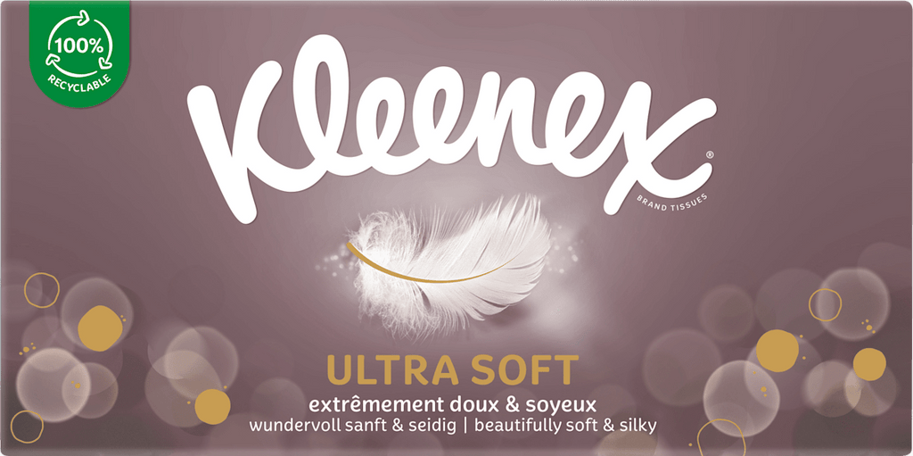 Kleenex Tissues Box Ultra Soft, 64 pcs