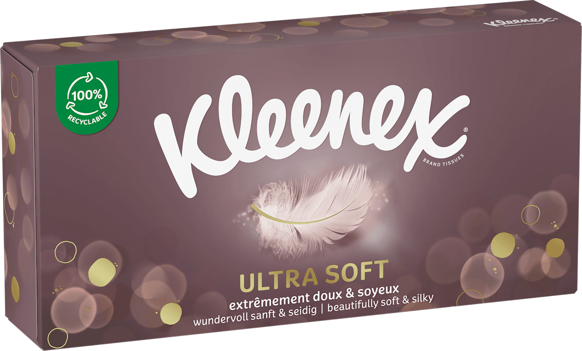 Kleenex Tissues Box Ultra Soft, 64 pcs