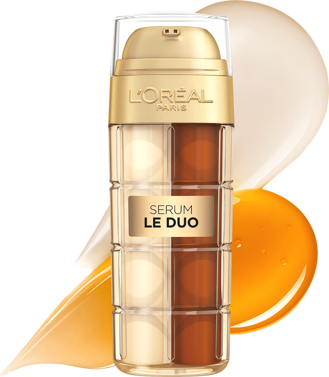 L'ORÉAL PARiS Anti-Aging Face Serum Le Duo with Collagen Peptide, Vitamin B3 and C, 30 ml