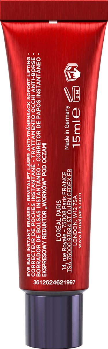 L'ORÉAL PARiS Eye Cream Anti-Eye Bag Laser Instant Eye Lift, 15 ml