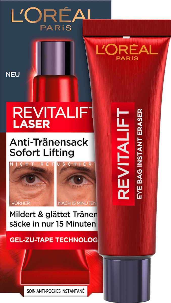 L'ORÉAL PARiS Eye Cream Anti-Eye Bag Laser Instant Eye Lift, 15 ml