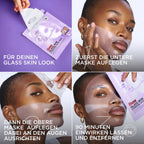L'ORÉAL PARiS Face Mask Glass Skin Hydrogel Glow Mask Multipack, 4 pcs
