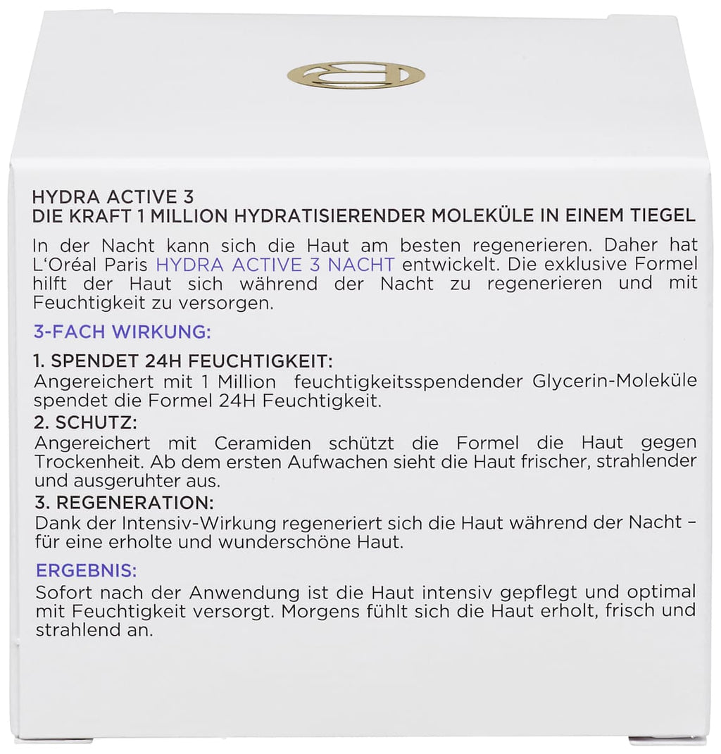 L'ORÉAL PARiS Night Cream Hydra Active 3, 50 ml