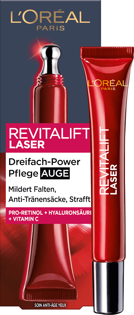 L'ORÉAL PARIS Revitalift Laser X3 Anti-Age Eye Cream with Caffeine, 15 ml