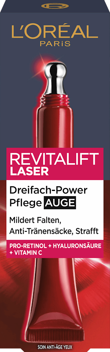 L'ORÉAL PARIS Revitalift Laser X3 Anti-Age Eye Cream with Caffeine, 15 ml