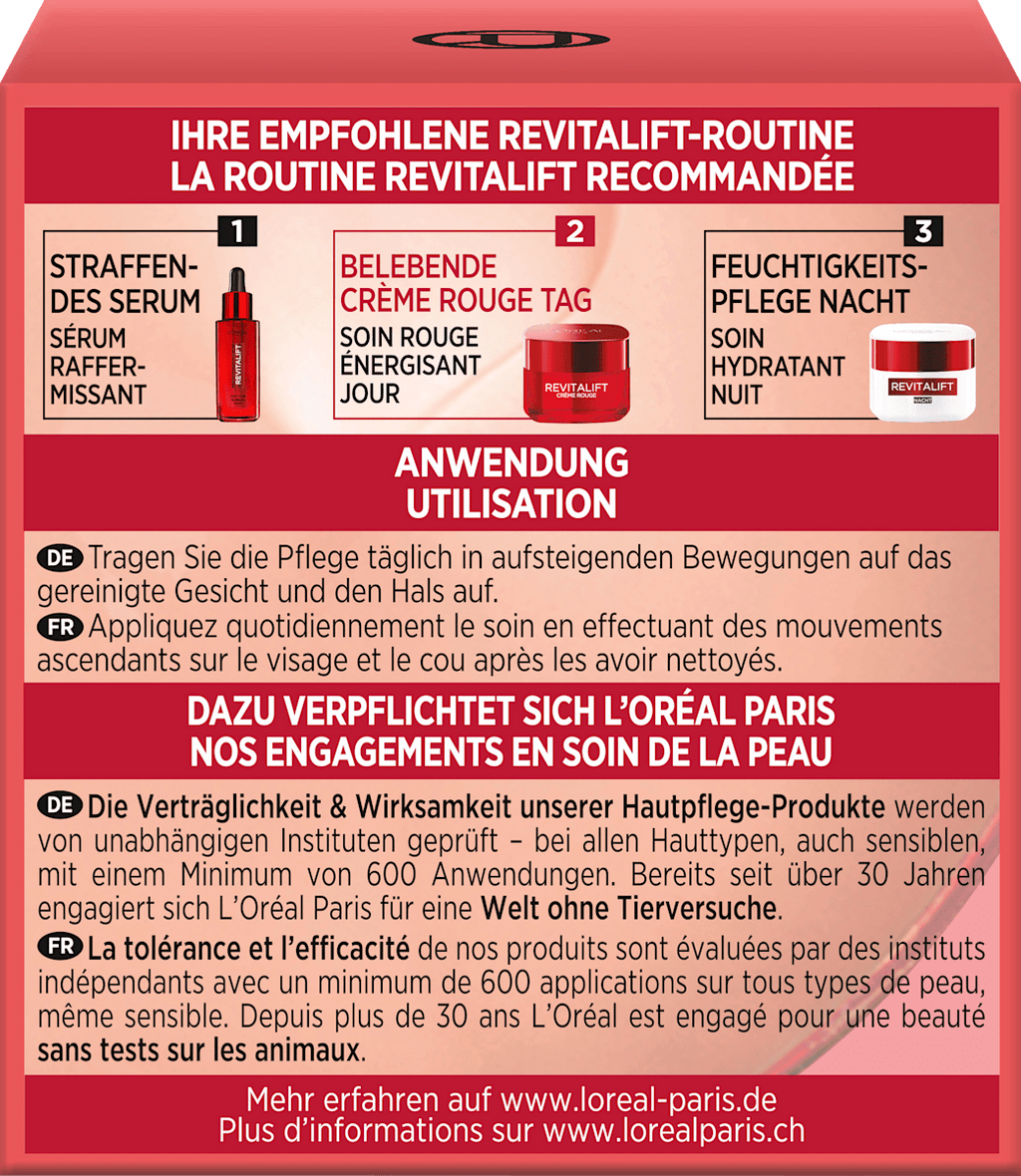 L'ORÉAL PARiS REVITALIFT Revitalift Crème Rouge Face Cream, 50 ml