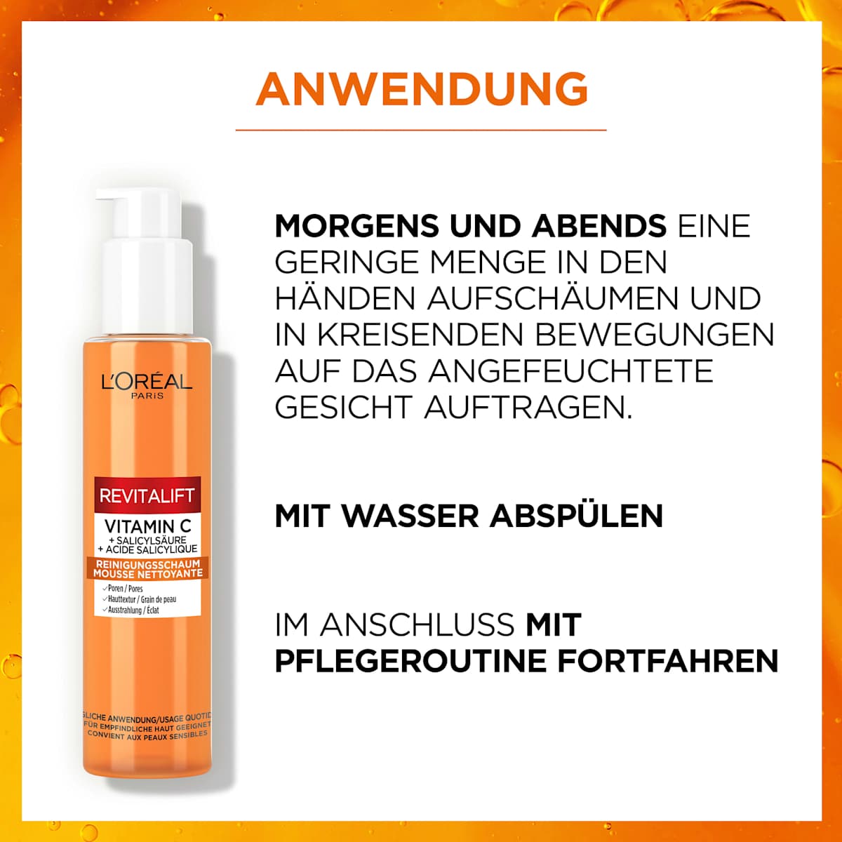 L'Oréal Paris Revitalift Clinical Vitamin C Cleansing Foam 150 ml