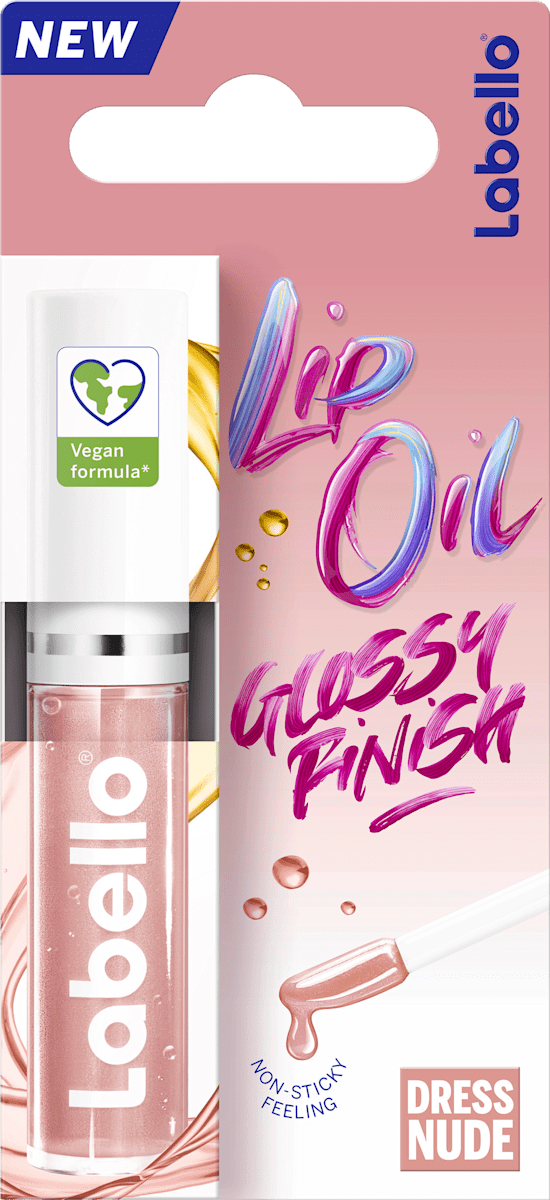 Labello Lip Oil Glossy Finish Dress Nude, 5.5 ml