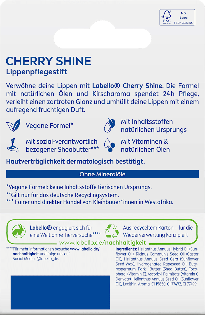 Labello Lip Care Cherry Shine, 4.8 g