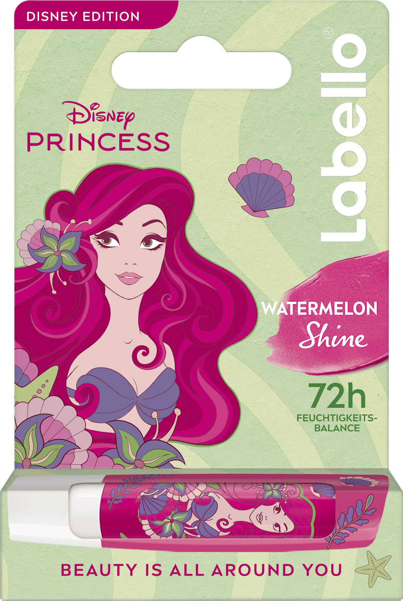 Labello Disney Princess Ariel Watermelon Shine Lip Care, 4.8 g