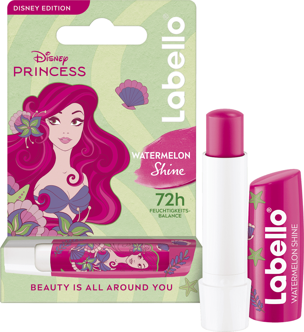 Labello Disney Princess Ariel Watermelon Shine Lip Care, 4.8 g