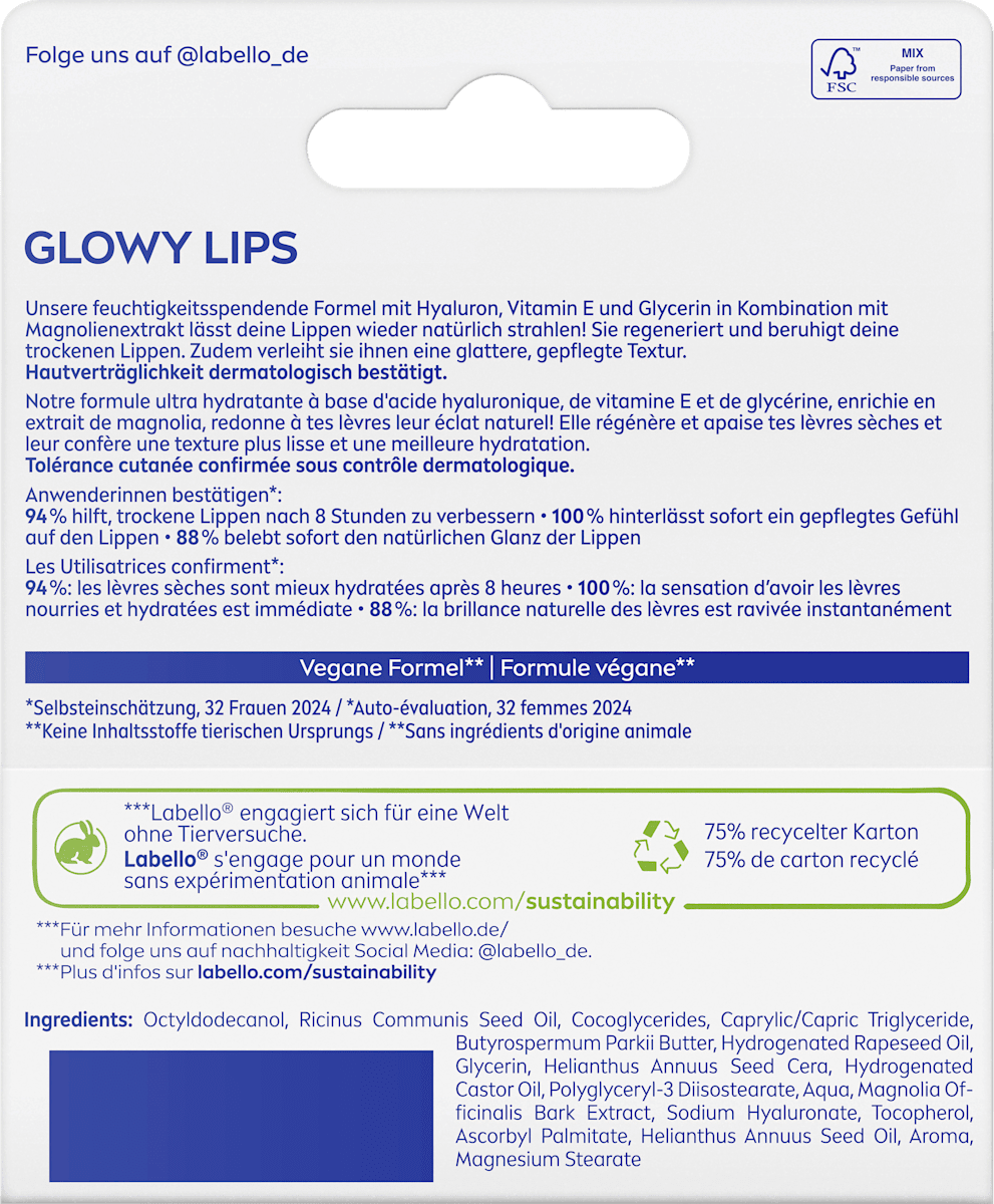 Labello Lip Care Glowy Lips, 10 ml