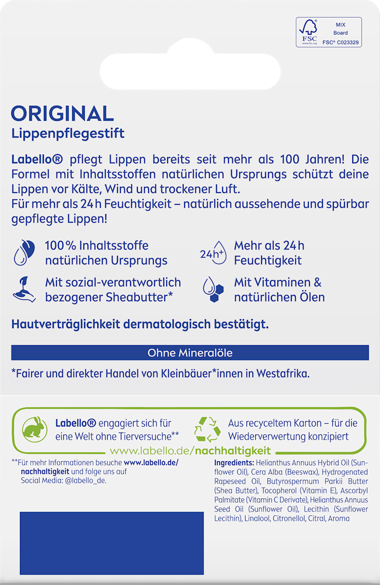Labello Original Lip Care, 4.8 g