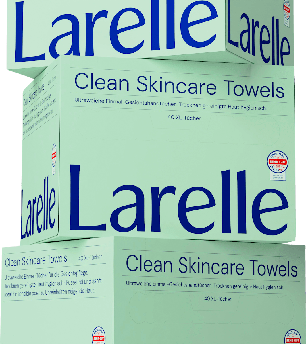 Larelle Disposable Face Towels XL, 40 pcs