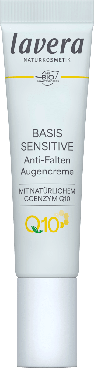 lavera NATURKOSMETIK Anti-Wrinkle Eye Cream Q10 Basis Sensitiv, 15 ml