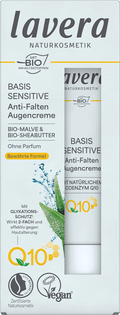 lavera NATURKOSMETIK Anti-Wrinkle Eye Cream Q10 Basis Sensitiv, 15 ml