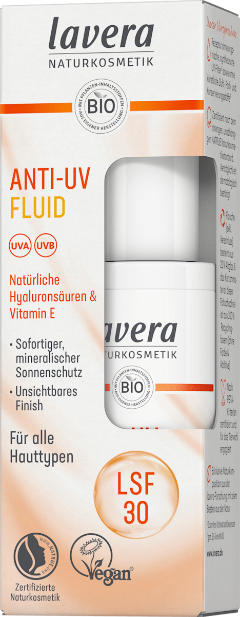 lavera NATURKOSMETIK Fluid Anti-UV SPF 30, 30 ml