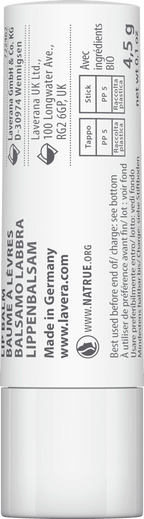 lavera NATURKOSMETIK Lip Balm Basis Sensitiv, 4.5 g
