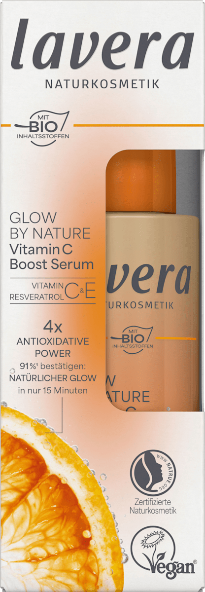 lavera NATURKOSMETIK Glow by Nature Vitamin C Boost Serum, 30 ml