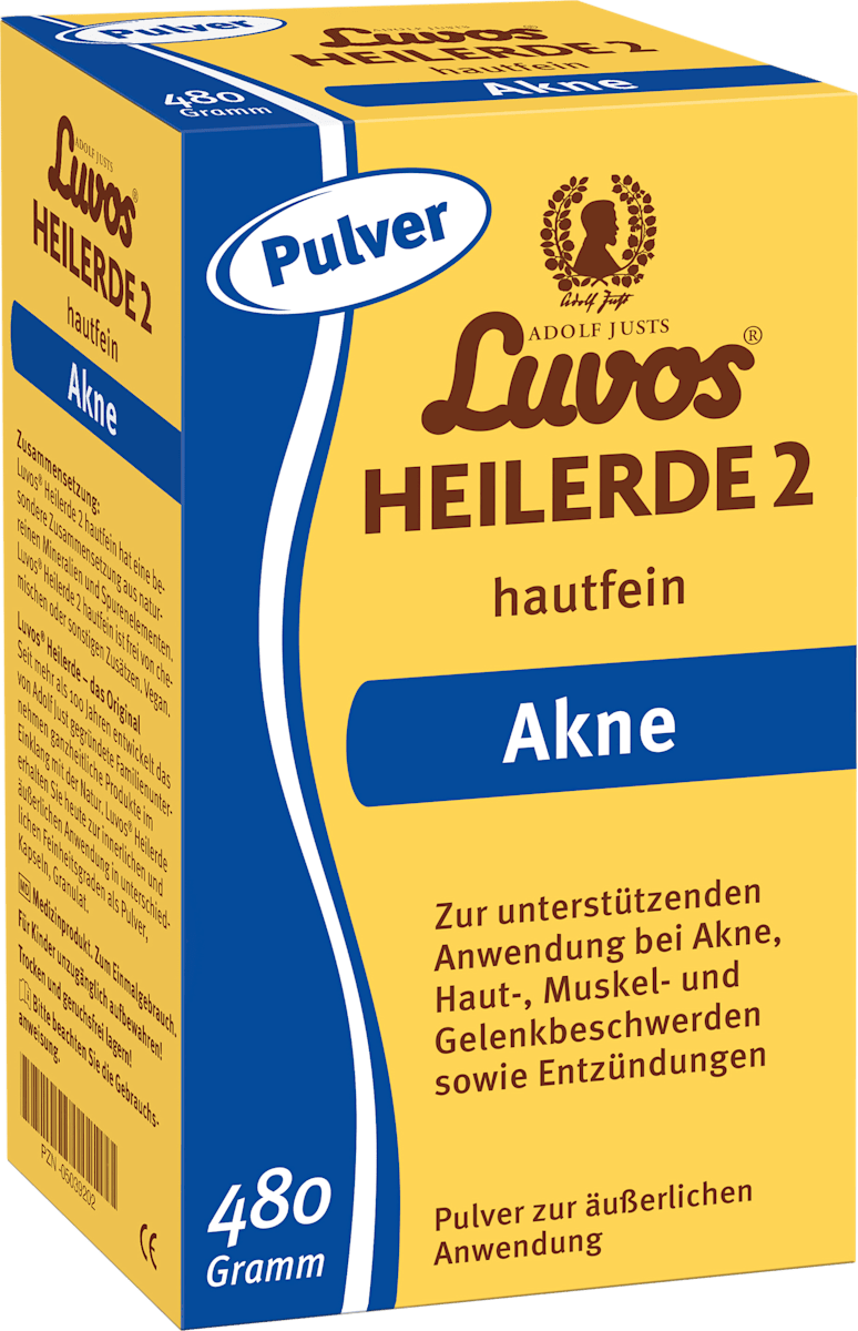 Luvos Healing Earth 2 Skin-Fine for External Use, Powder, 480 g