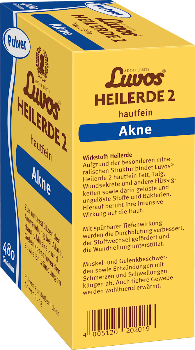 Luvos Healing Earth 2 Skin-Fine for External Use, Powder, 480 g