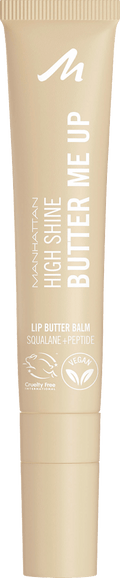 MANHATTAN Cosmetics Lip Balm High Shine Butter Me Up 000 Vanilla Frost, 15 ml