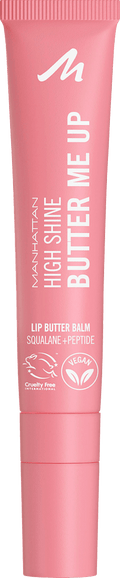 MANHATTAN Cosmetics Lip Balm High Shine Butter Me Up 002 Bubble Gum, 15 ml