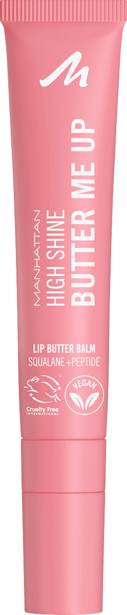 MANHATTAN Cosmetics Lip Balm High Shine Butter Me Up 002 Bubble Gum, 15 ml