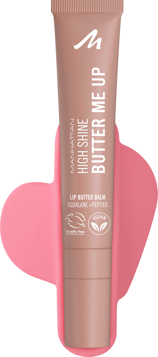 MANHATTAN Cosmetics Lip Balm Set High Shine Butter Me Up 001 Latte Delight + Free Phone Holder, 1 set