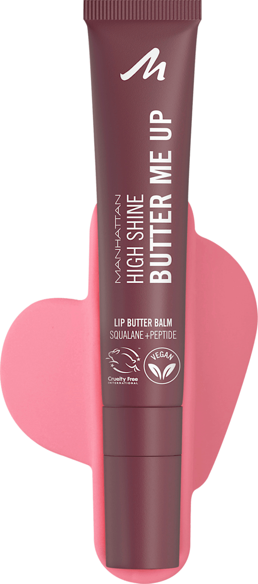 MANHATTAN Cosmetics Lip Balm Set High Shine Butter Me Up 003 Mellow Mocha + Free Phone Holder, 1 set
