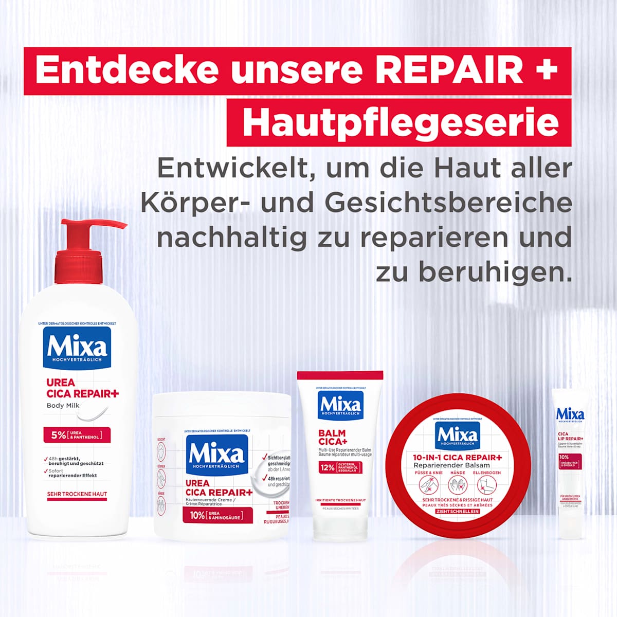 Mixa Cica Lip Repair+ Lip and Nose Balm, 10 ml