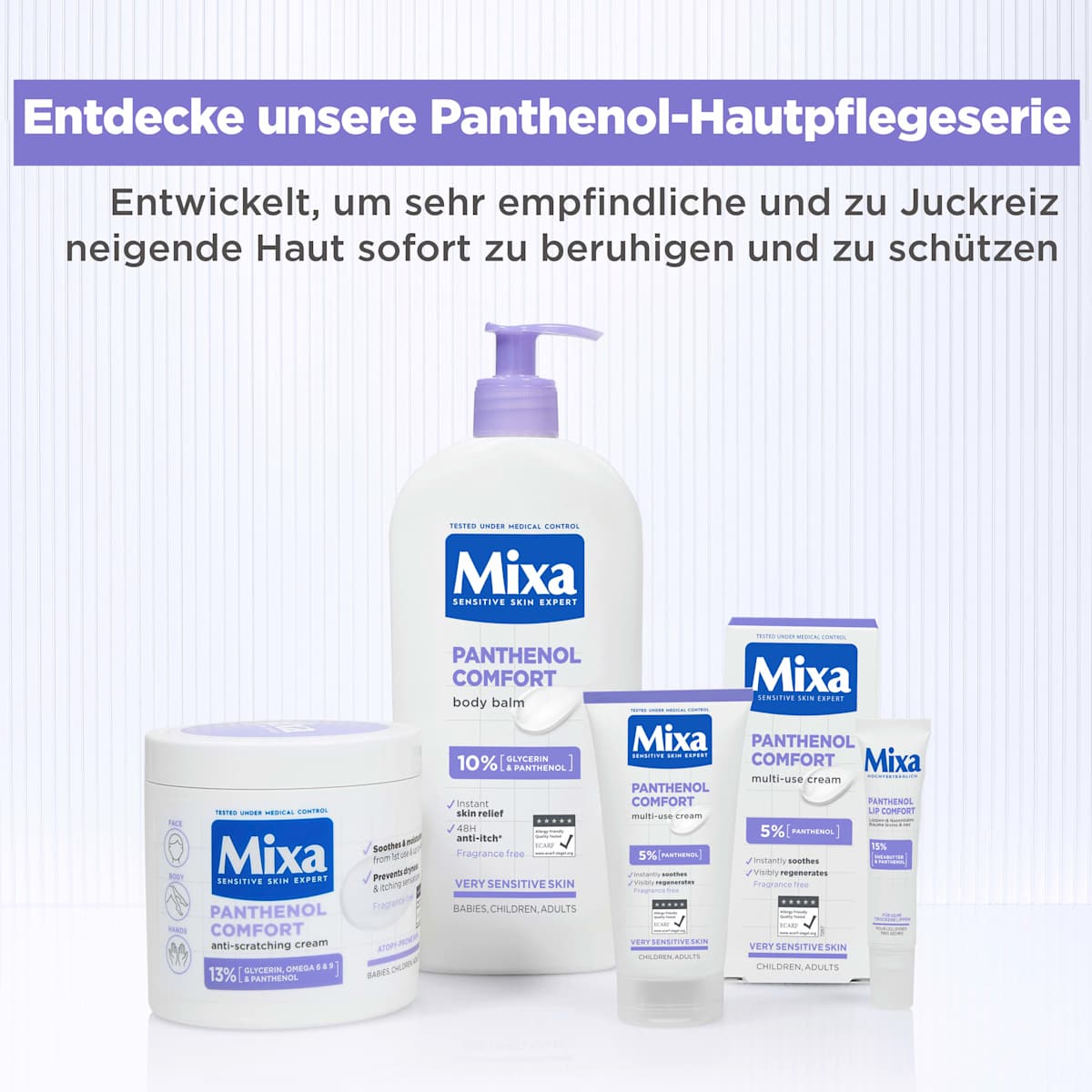 Mixa Lip Care Panthenol LipComfort, 10 ml