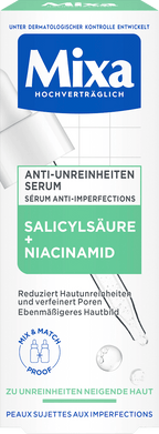 Mixa Anti-Blemish Serum Niacinamide, 30 ml