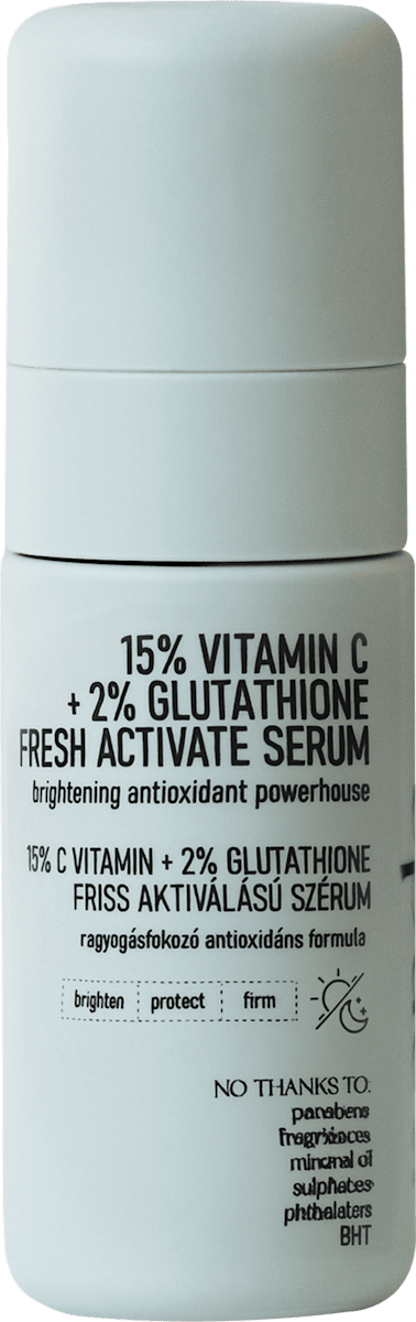 nerds. Face Serum 15% Vitamin C + 2% Glutathione Fresh Active, 30 ml
