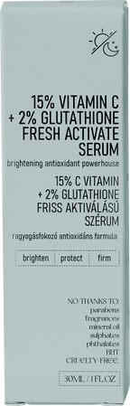 nerds. Face Serum 15% Vitamin C + 2% Glutathione Fresh Active, 30 ml