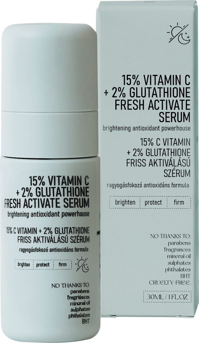 nerds. Face Serum 15% Vitamin C + 2% Glutathione Fresh Active, 30 ml