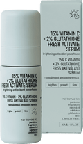 nerds. Face Serum 15% Vitamin C + 2% Glutathione Fresh Active, 30 ml